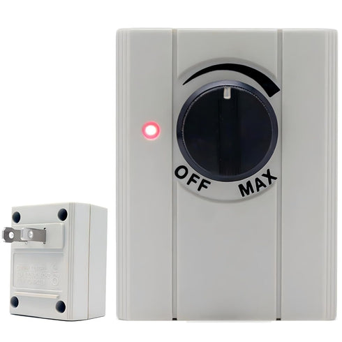 SwitchPrince Plug in Dimmer Switch Adapter 2 Prongs 150W 120VAC 60Hz for Table