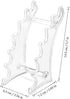 Outus Set 4 6-slots of Plastic Pen Holder Display Stand Eyebrow Pen Stand Makeup Brush Rack Organizer for Home School