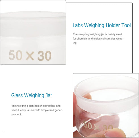 Hemobllo 2pcs Weighing Bottle, Graduated Lab Bottle, Weighing Holder Tool, Specific Gravity Bottle, Empty Laboratory