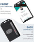 Pawfly 5 Pack Vertical Double-Sided Badge Holder - 3-Card Plastic Case with Grippers for IDs, Credit Cards, Licenses