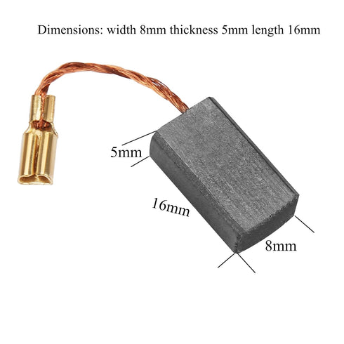 Carbon Brush, 20PCS 100 5 * 8 * 16mm Replaceable Motor Brushes for Generic Electric Power Tools