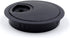 Jetland Desk Grommet for Wire Organizer, Flat Black, Fits 2" Hole, GBK53, 2-Pack