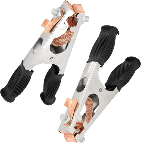 Welding Ground Clamp, 500A Electroplated Earth Clip, Copper Grounding Clamp for Manual Welder