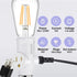 Light Socket to Plug Adapter, 2/3 Prong Converter for Garage Porch, 2 Pack (White)