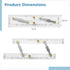 Toyosport 12 Parallel Ruler with Clear Markings, in Navigation Plotting Tool, Quality Plastic, Precision Marine Chart
