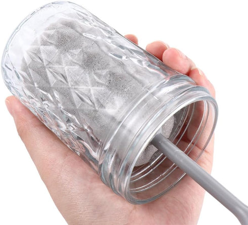 4Pcs Bottle,Glassware,Mug(10",15") Vctitil Soft Sponge Bottle Cleaning Brush,Long and Short Handle Bottle Brushes