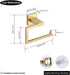 JG1905-BE GERZWY Gold Stainless Steel Toilet Paper Holder Paper Towel Dispenser Tissue Roll Hanger Wall Mounted