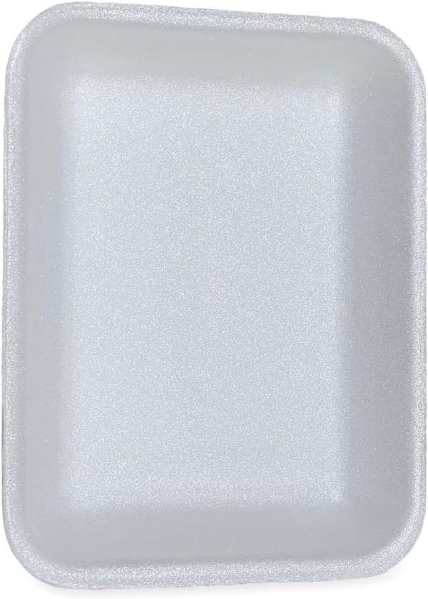 Generic 8.7 x 6.6 x 1.1 in. 3P Meat Trays White - Case