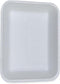 Generic 8.7 x 6.6 x 1.1 in. 3P Meat Trays White - Case