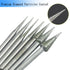 Luo ke 7 Pcs Diamond Burr Sets,1/8'' Shank Long Cone Shape Diamond Mounted Grinding Bits for Dremel Rotary Tool,Hand Drill (D Type)
