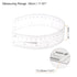 Film Flexible Ruler 12 Inch 0.1mm Scale PET Plastic Covered Thickened Folding Straight Ruler Calibration Soft Ruler Measuring Tool for Factory, Transparent