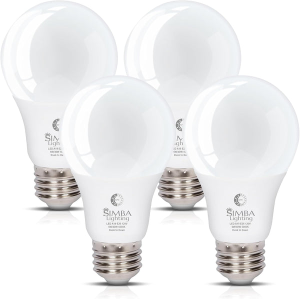 Simba Lighting LED Outdoor Light Bulbs with Photocell Sensor Dusk to Dawn