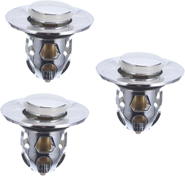 Homoyoyo Elegant Spring Core Vanity Stool with Basin Drain Strainer and Flip