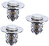 Homoyoyo Elegant Spring Core Vanity Stool with Basin Drain Strainer and Flip