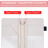 Server Book, Waitress Book, Leather Server Book Organizer with Double Zippered Pocket and Pen Holder, Cash Check Bill