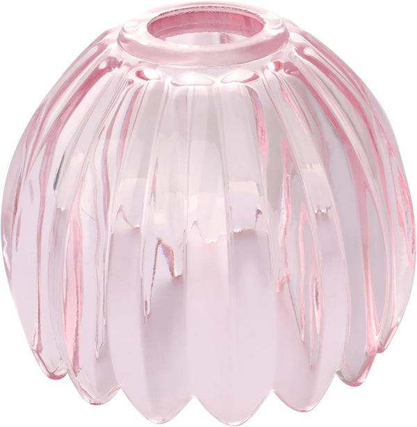Shenmoyl Tulip Lamp Shades Replacement, 5" Dia. * 4.25" H Pink Glass
