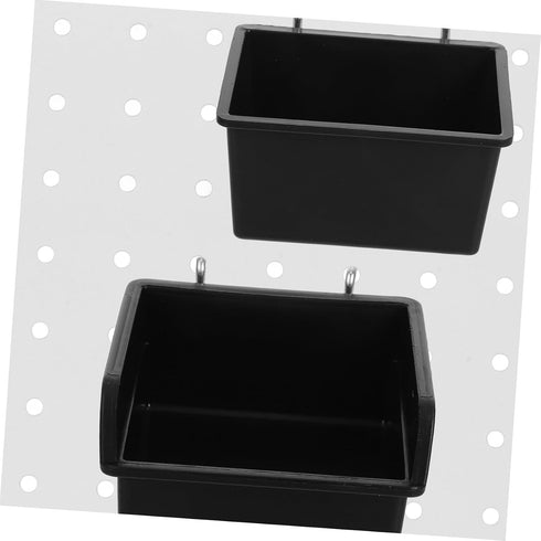 4pcs Set OUNONA Pegboard Organizer Wall-Mounted Bins Cup Holders for Tools Wrench Storage Construction for Workbench