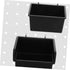4pcs Set OUNONA Pegboard Organizer Wall-Mounted Bins Cup Holders for Tools Wrench Storage Construction for Workbench