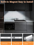 14 Inch Dimmable Closet Counter 3 Pack Under Cabinet Motion Sensor Lighting: Rechargeable Lights Indoor - Battery