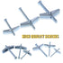 Swpeet 24 Pcs Assorted Toggle Bolt and Wing Nut Kit for Hanging Heavy Items on Drywall - 1/8 Inch, 3/16 Inch, 1/4 Inch