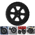 4pcs Veemoon Heavy Duty Plastic Shopping Cart Replacement Wheels for Grocery Utility Trolley Laundry Rolling Cart