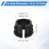 38 Grommet, 1/2" Grommet Grommets uxcell Pcs Cable Snap Bushing Mounting Dia Opened Snap Bushing - Black Round Nylon