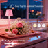 LamparaDecor Set 2,Cute Pink Rechargeable Table Lamp of Small Pink lamp for Girls Bedroom Accessories for Dorm Room