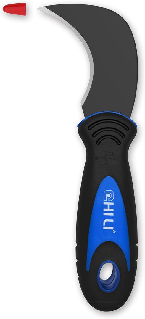 CHILI Tools Linoleum Knife with SK-5 Hardened Carbon Steel Blade and Rubber Handle for Cutting