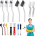 15 Pcs Crevice Cleaning Brush Set - Hard Bristle Cleaning Brush Supplies,