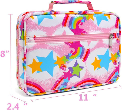 Bible Cover Case Carrier with Handles for Women, Floral Pattern Flower Print