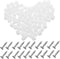 NUOBESTY 200pcs Plastic Hinge Dowel Inserts Self-Tapping Screws for Cabinet Door Repair