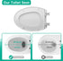 2 Pack, 18.5"L 14"W Toilet Seat Elongated Toilet Seats with Cover Quiet Close, Never Loosen Bumpers, Easy Removing