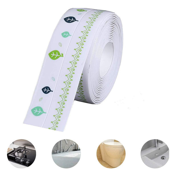 Caulk Strip, Waterproof Caulking Tape, PVC Caulk Strip for Bathtub, Kitchen Sink, Toilet Wall Edge Protect Style A