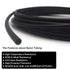 Beduan 6 mm OD Pneumatic Air Line Tubing, Black Nylon Hose for Fluid Transfer or Air Brake System, 32.8ft