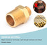 4 Pack RV Faucet Adapter - 1/2 to 3/8 Reducer Brass Compression Fitting for Plumbing Water Hose