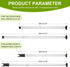 Enayplon Jammer, 2 Pack Sliding Glass Door Security Bar, Patio Door Barricade Security Bar, Apartment BarSliding Door