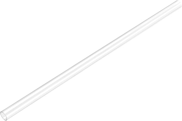 uxcell 2pcs Clear Rigid Tubing, 8mm ID x 10mm OD x 1Ft Length, Round Plastic Polycarbonate Tube
