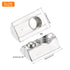 uxcell 30Pcs M8 T Spring Nut Fastener Carbon Steel Nickel Plated Half Round Roll in Spring T Slot Nut for t-Slot Aluminum Profile 3D Printer, CNC Router 4040 Series