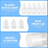 SUPVOX 10PCS Plastic Squeezable Dropper Bottles, Empty Essential Oil Squeeze Bottle Refillable Containers