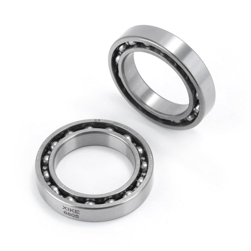 XIKE 2 Pcs 6805 C3 Deep Groove Bearing 25x37x7mm,Chrome Steel Open C3 Clearance Bearing for Industrial Wheels,Pump and Gear Equipment.