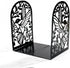NDEMl Black Hummingbird Silhouette bookend, Creative Metal Hollow Bookstand, Bookshelf Folder for Desktop
