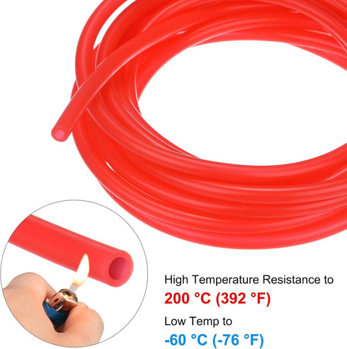 1/8"(3mm) 3/16"(5mm) 20ft(6 M METERXITY Silicone Tubing, ID x OD Silicone Rubber Vacuum Tube, M) High Temp Water Air