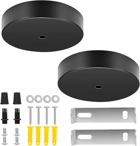 2 PCS Ceiling Canopy Kit for Chandelier, Pendant Light Cover Plate for