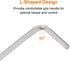 5pcs Chrome Vanadium Steel Hex Key Wrench 3mm L-Shape Metric Wrenches for Home Repair, Silver Tone