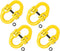Mytee Products 4 Pack Grade 80 3/8" Safety Chain Connector Hammer Lock Link for Trucks - 7100 lbs WLL Forged Alloy Steel