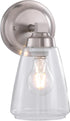 Aspen Creative 62732-09-1, One-Light Metal Bathroom Vanity Wall Light Fixture, 5" Wide, Transitional Design