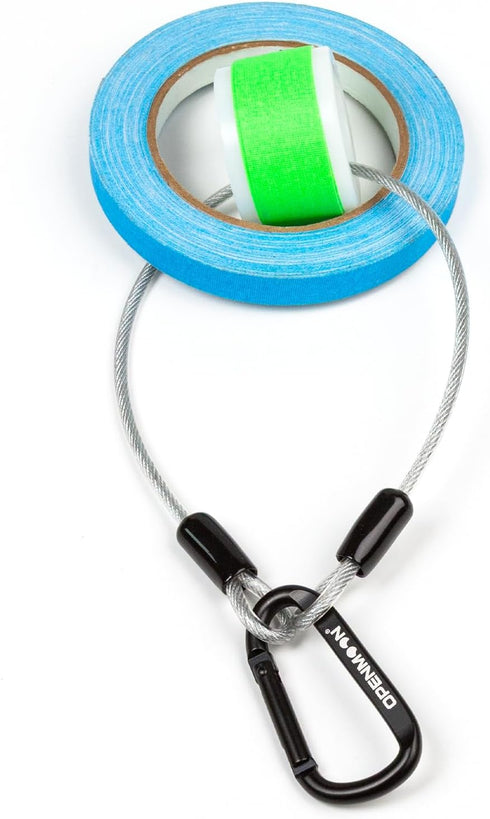 OPENMOON Black Gaffer Tape Wire Lanyard
