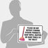 Sigo Signs 10x14 Inches, .040 Please Do Not Deposit Feminine Hygiene Products Baby Wipes Diapers Or Hand Towels Sign