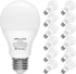 ORALUCE A19 LED Light Bulb, 60 Watt Equivalent, E26 Base, 6500K Cool White, 12 Pack
