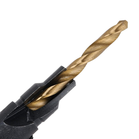 1/4 inch Hex Shank Countersink Drill Bit Power Tools Accessories, 4Pcs/Set (Gold)